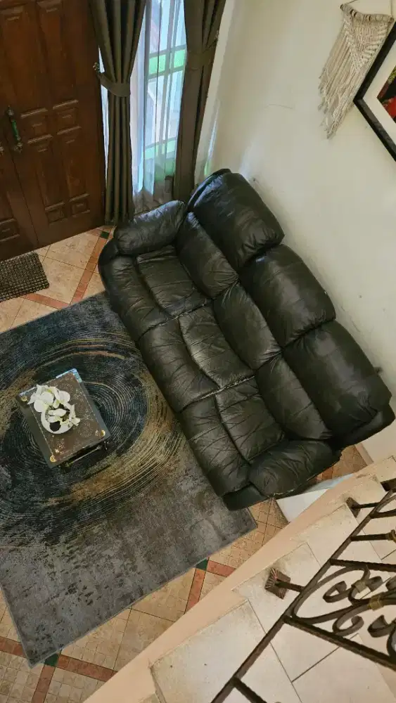 Sofa kulit informa cheers reclining
