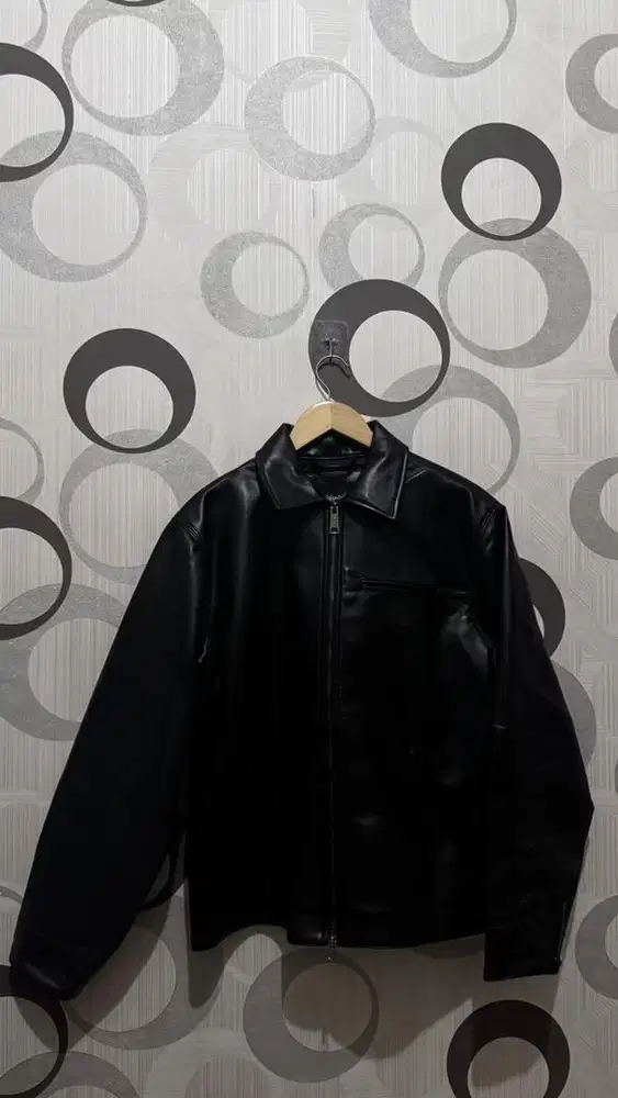Leather jacket carhartt