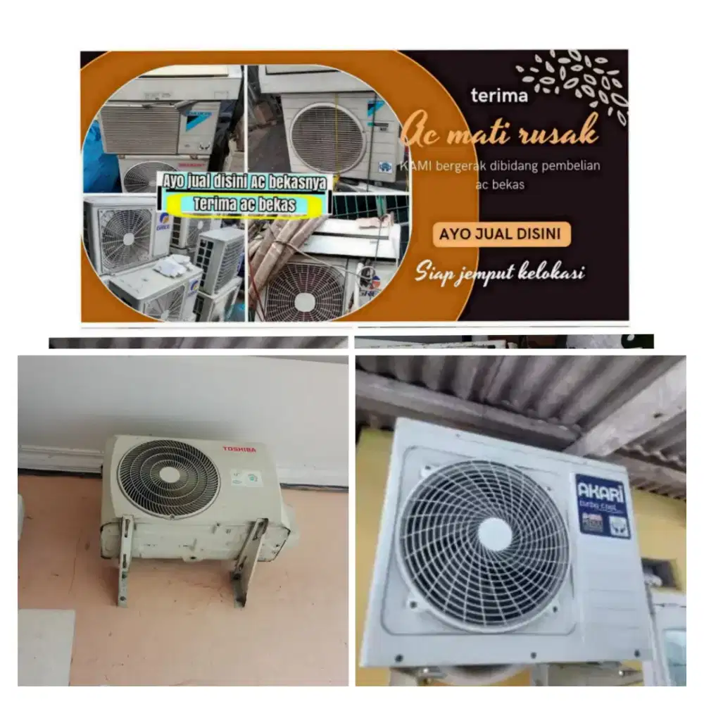 Terima ac bekas rusak