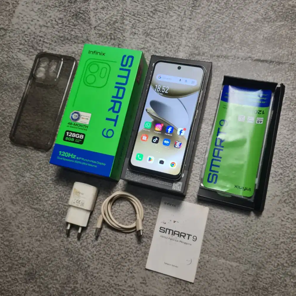 Hp Infinix smart 9 ram 4+4/128 nominus