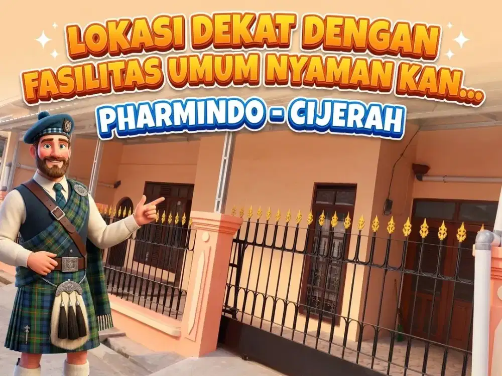 SEWA RUMAH MURAH, PHARMINDO, CIJERAH, MELONG, CIMAHI SELATAN.