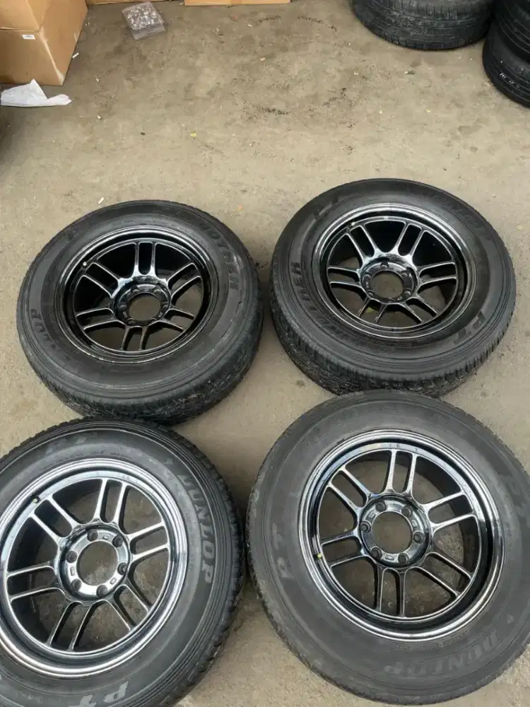 Enkei RPT ring 18 lebar 9 pcd 6x139,7 ET 0 black chrome ban 265/60 R18