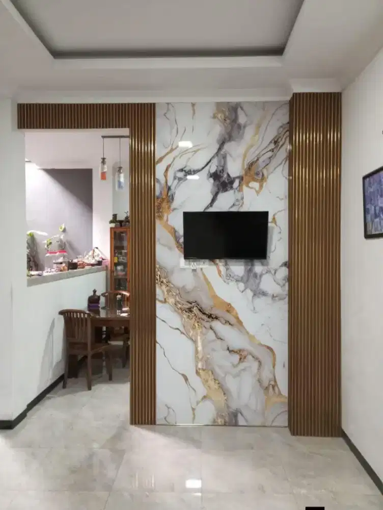 WPC WALLPANEL KOMBINASI UV BOARD MARBLE