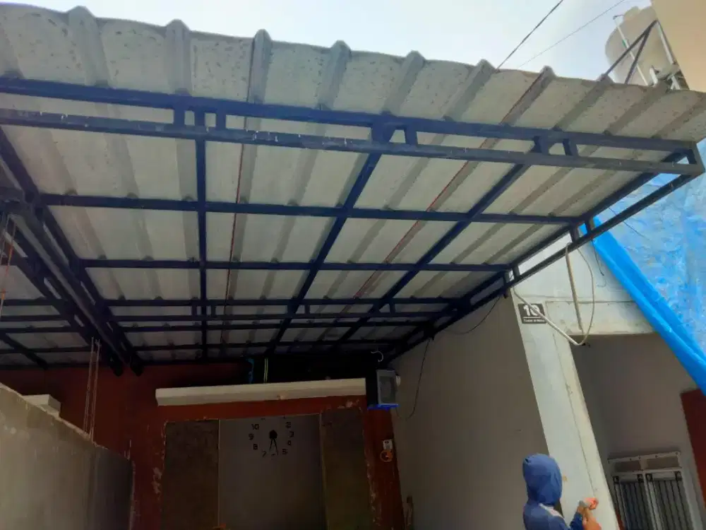 Pasang kanopi pintu pagar