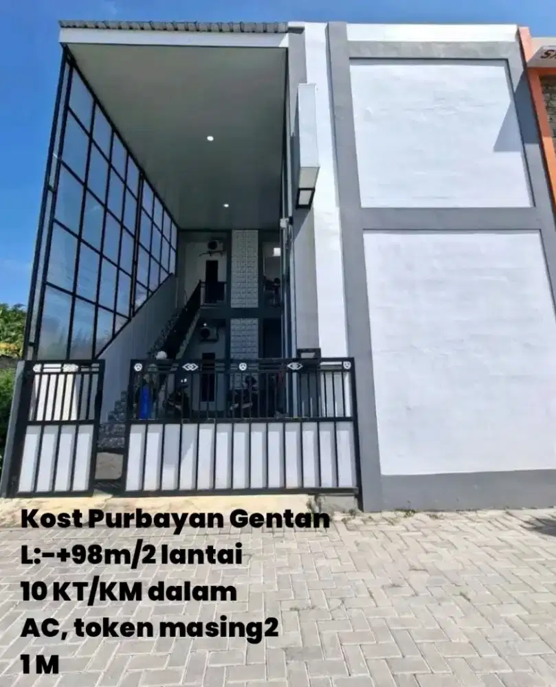 Dijual Kost AC area Gentan L:98, 10 KT