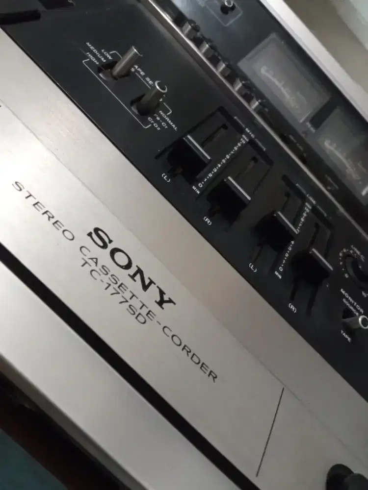 Sony tape deck TC -177SD mulus ada minus karet dah putus
