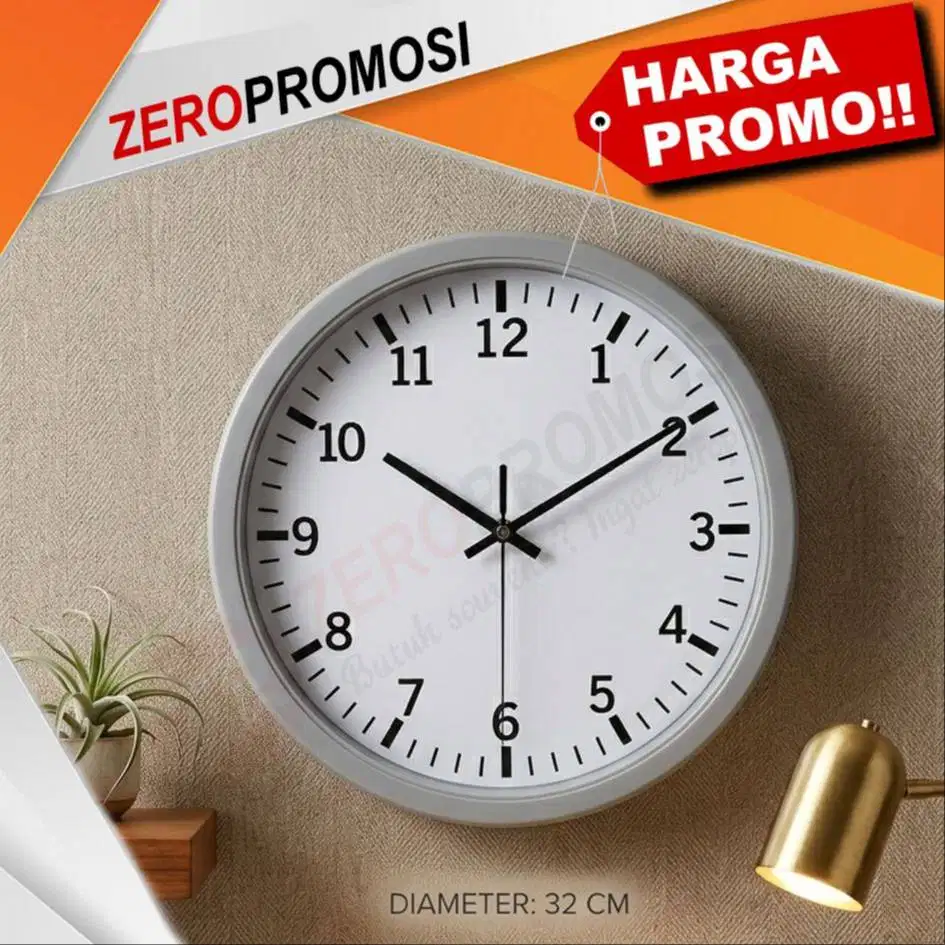 Jam Dinding 286P Custom Logo – Souvenir Promosi Elegan untuk Perusahaa
