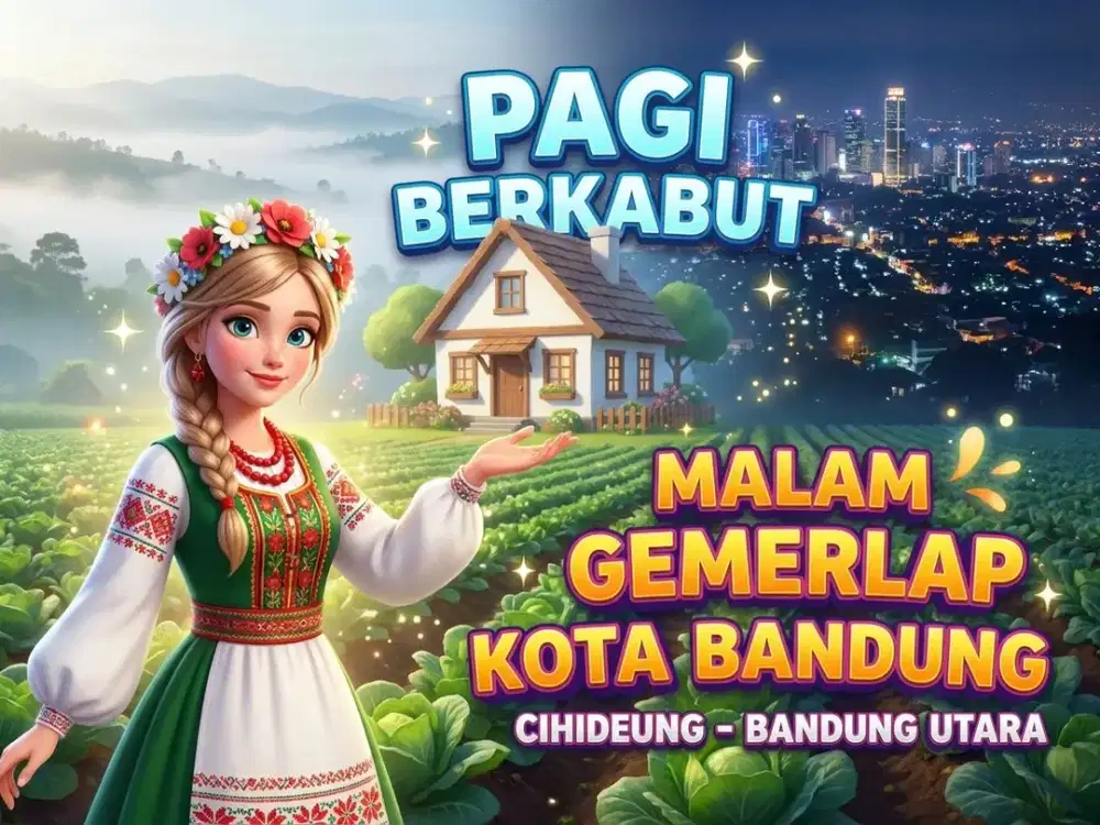 JUAL TANAH MURAH DI, CIHIDEUNG, PARONGPONG, BANDUNG BARAT.