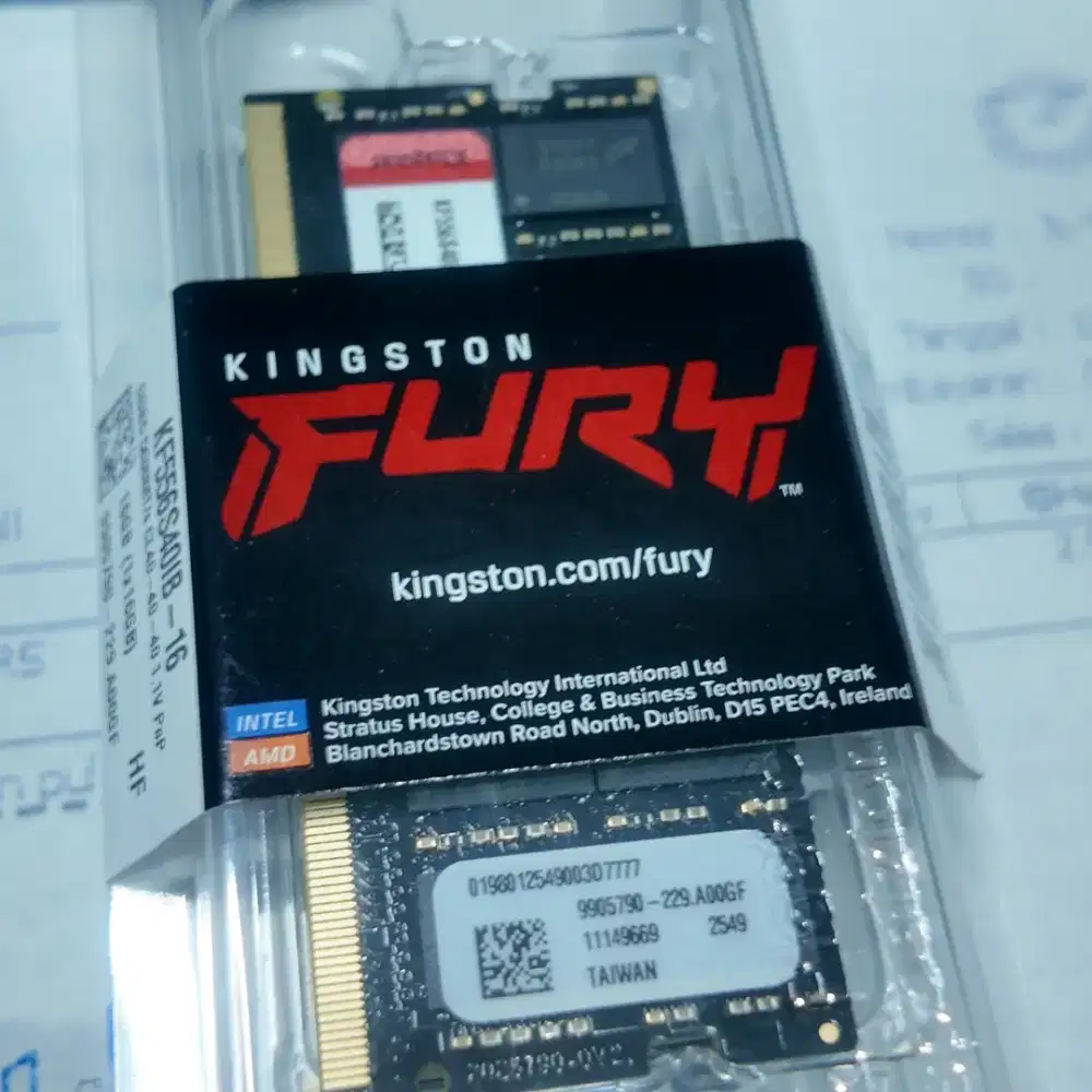 Kingston Fury Impact 16GB 32GB 64GB DDR5 CL40 SODIMM 5600MHz