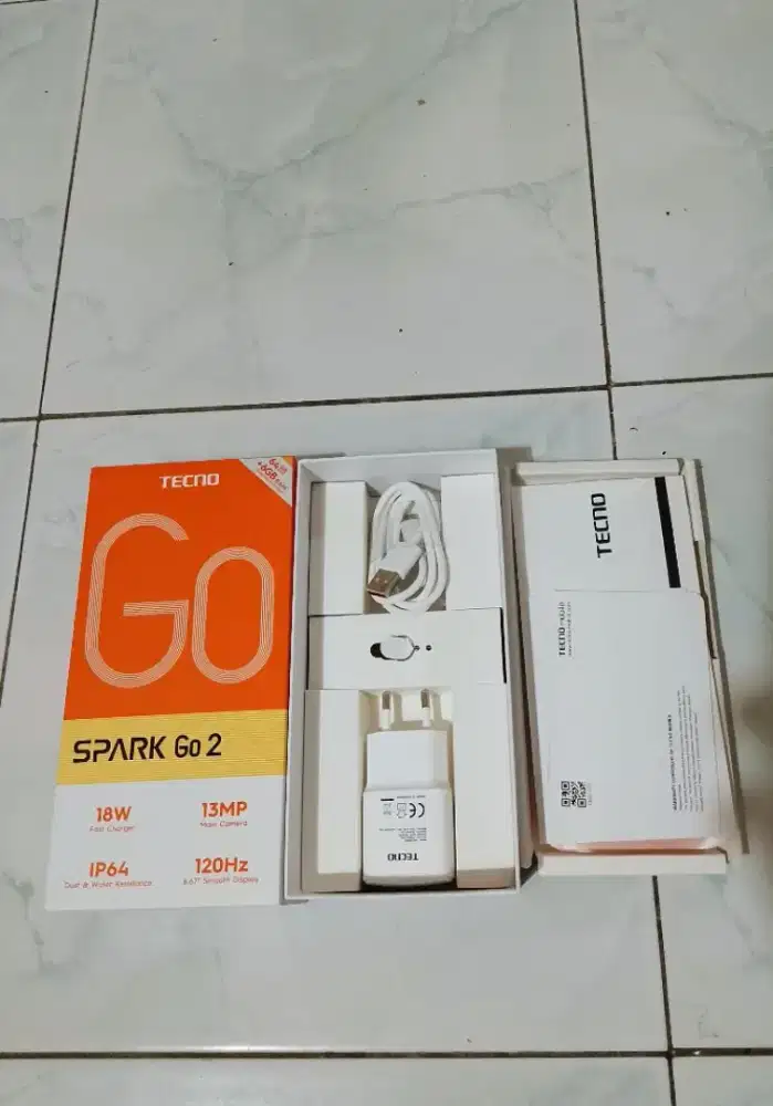 Tecno spark GO 2 fullset original 3/64
