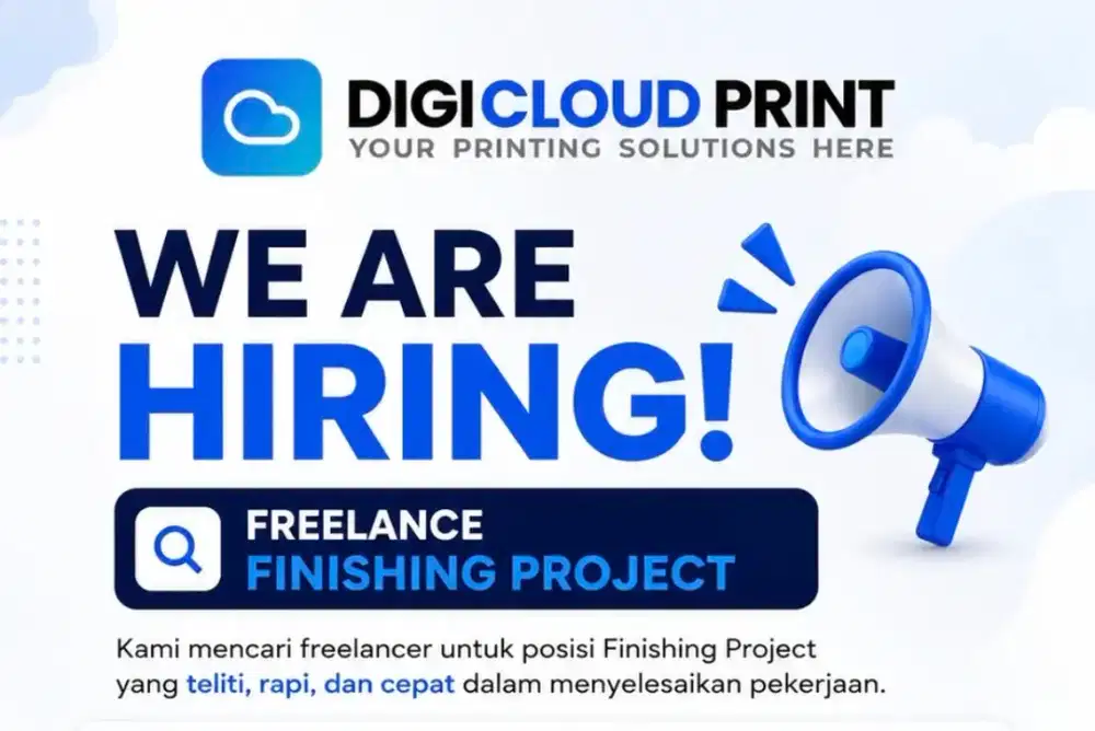 Dicari Freelancer untuk Bagian Finishing (Bisa dikerjakan dari Rumah)