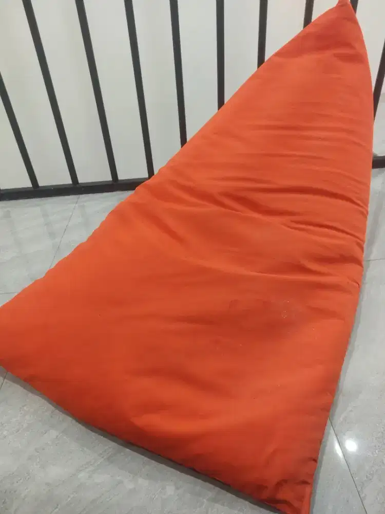 Bean bag sofa orange