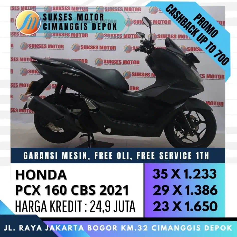 PCX 160 CBS 2021 CASH KREDIT SPAYLATER ADM 0% [SUKSES MOTOR]
