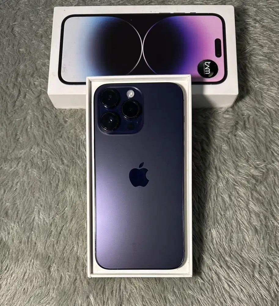 Iphone 14 Promax 128GB BH 92% orian Ex ibox fullset mulus pemakaian!