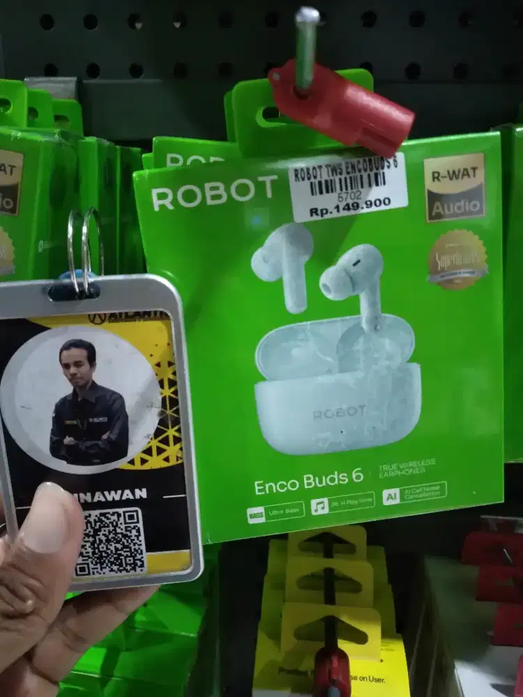 Headset BT ROBOT Encobuds 6 ATLANTIS DAHSYAT