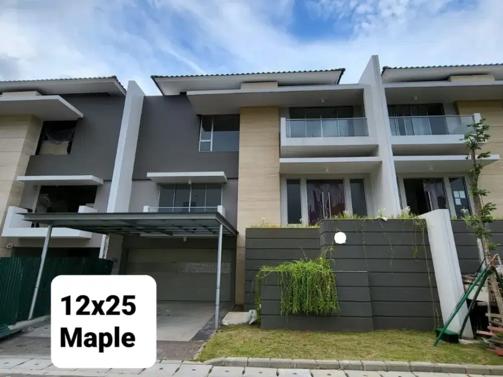 Rumah Golf Island PIK Tipe Maple Ukuran 12x20 Kosongan Siap Huni