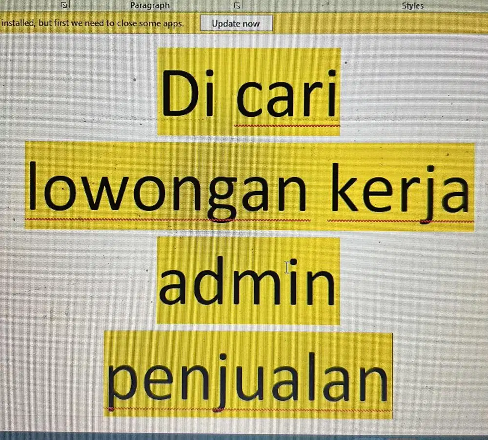 Admin penjualan