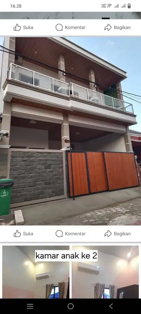 Dijual rumah 2 lantai diperumahan BPI dekat dengan RSUD cilegon