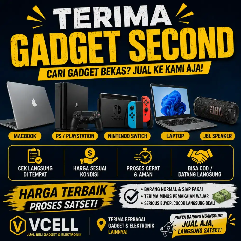 dicari berbagai gadget bekas kondisi normal dan siap pakai