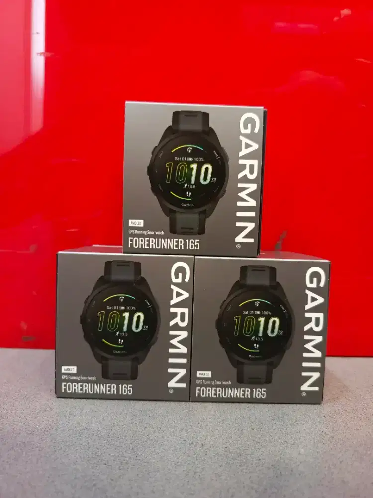 GARMIN Forerunner 165 AMOLED GPS Smartwatch Bisa Kredit 0% - 12 bulan!