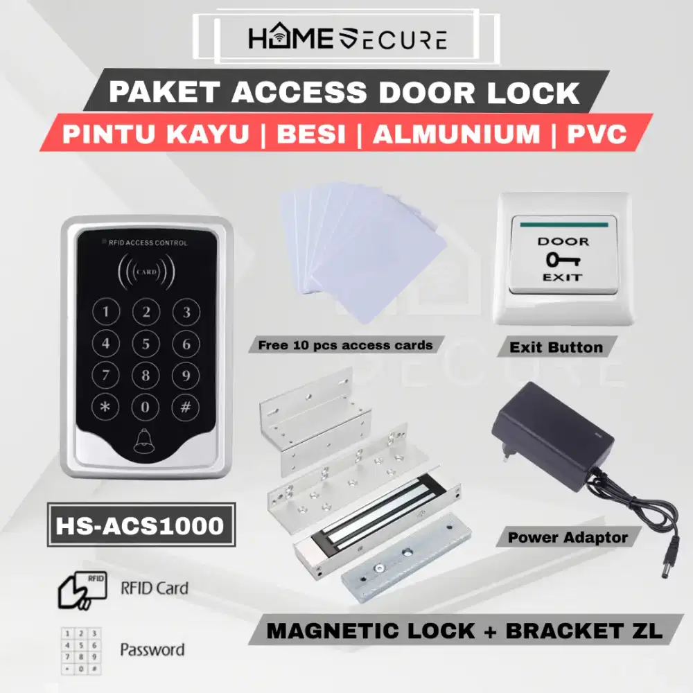 Paket Akses Card Control Lock / Access Pintu Door Lock Kunci Kartu