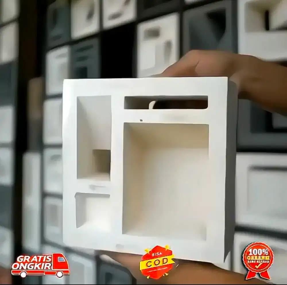 Roster Beton Putih Minimalis | Estetik Buat Teras & Kamar Mandi