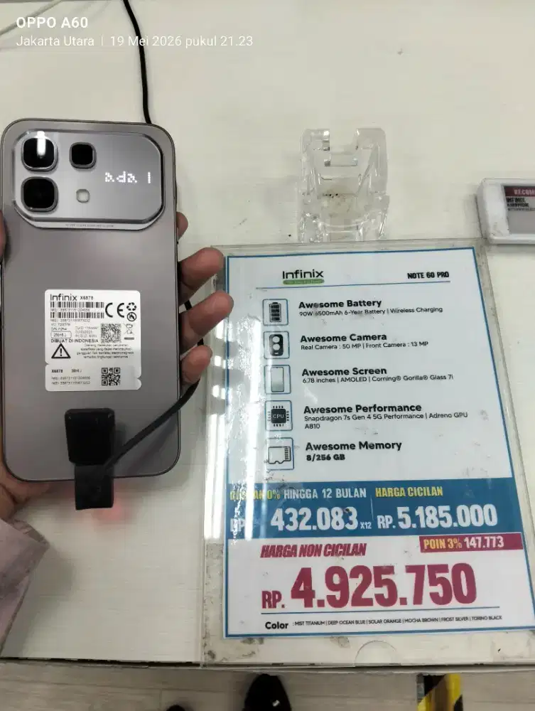 INFINIX NOTE 60 PRO 8/256 ALL WARNA READY