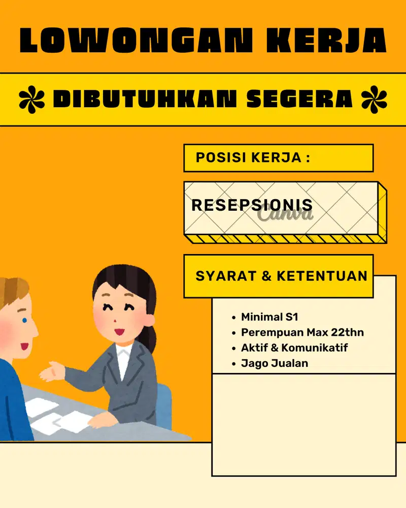 Loker Pik Resepsionis