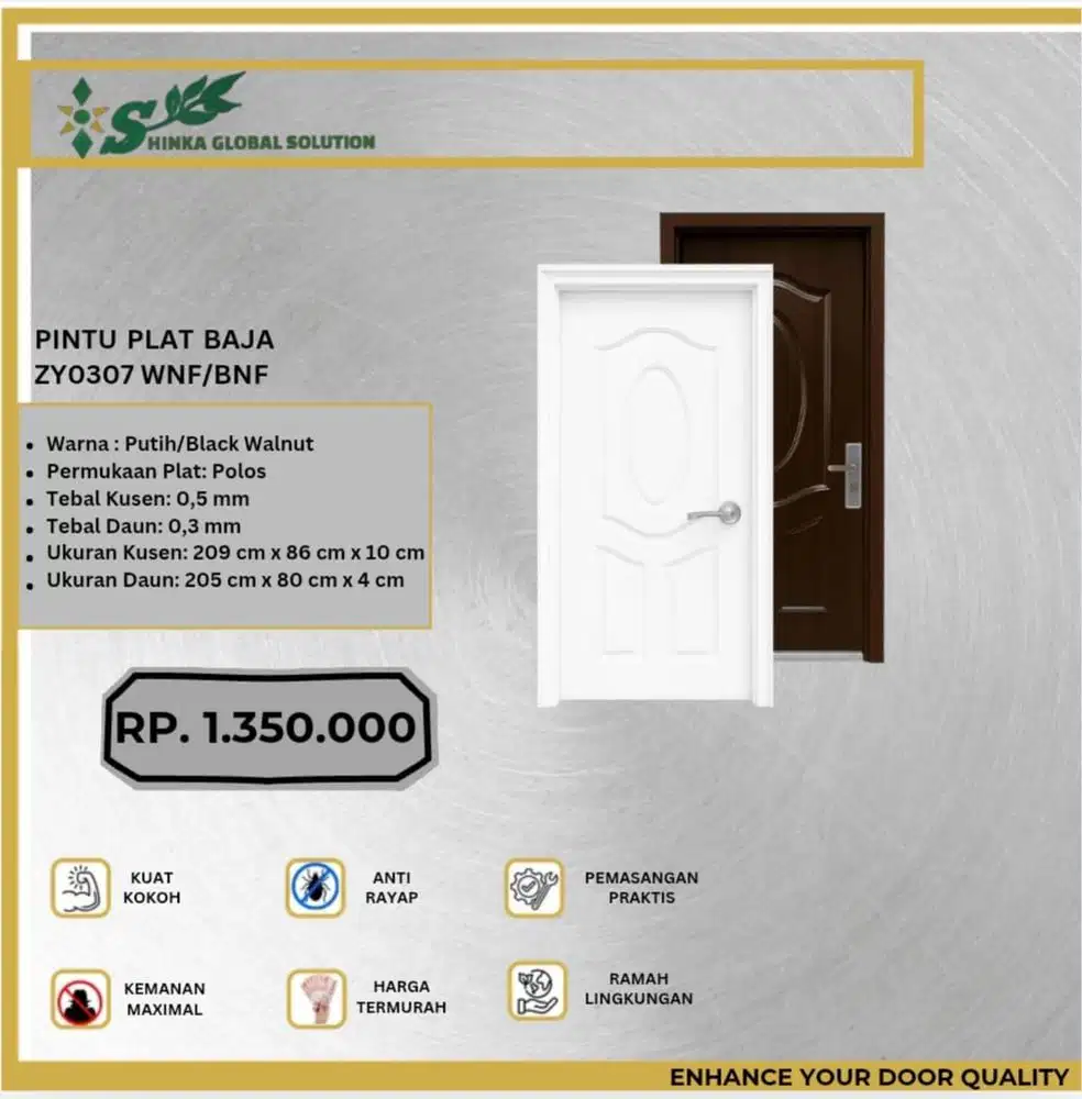PINTU PLAT BAJA
