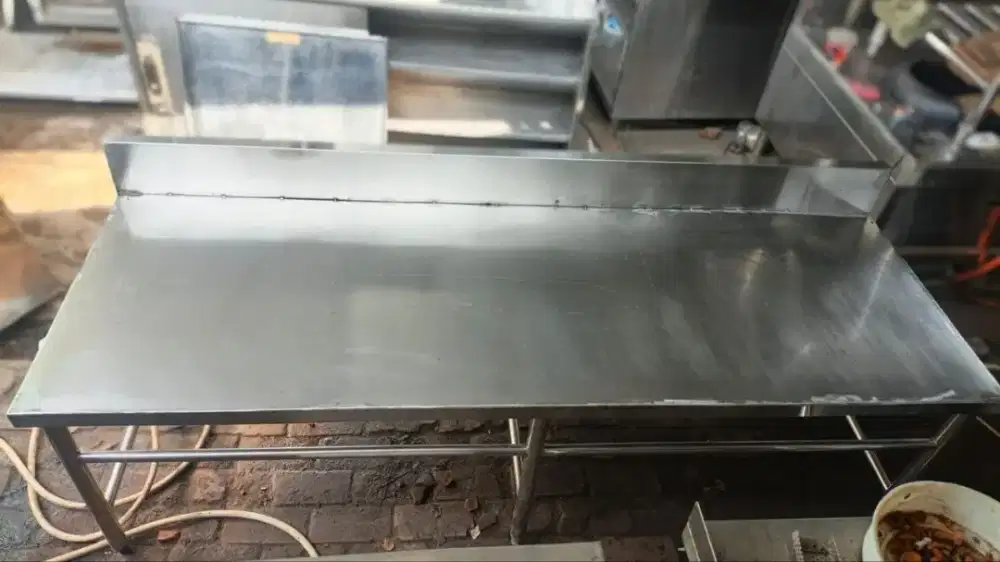 meja kompor stainless 200 x 70 x 60