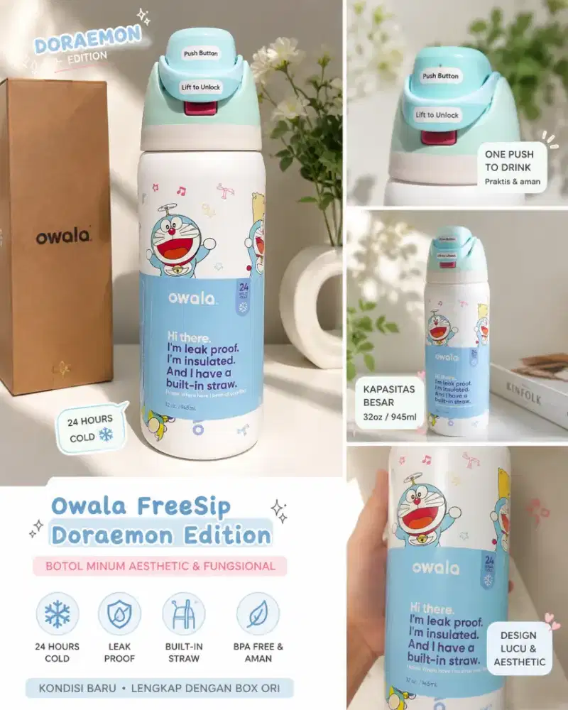 Owala Doraemon Edition - NEW