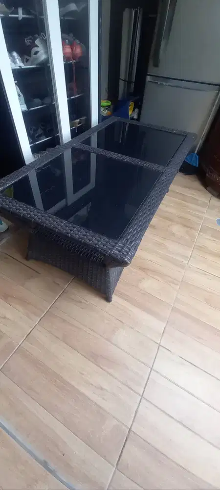 Kursi Rotan Sintetis Rangka besi