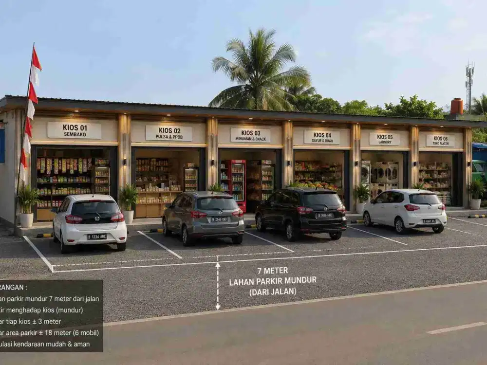 Kios murah pinggir jalan raya kota bogor