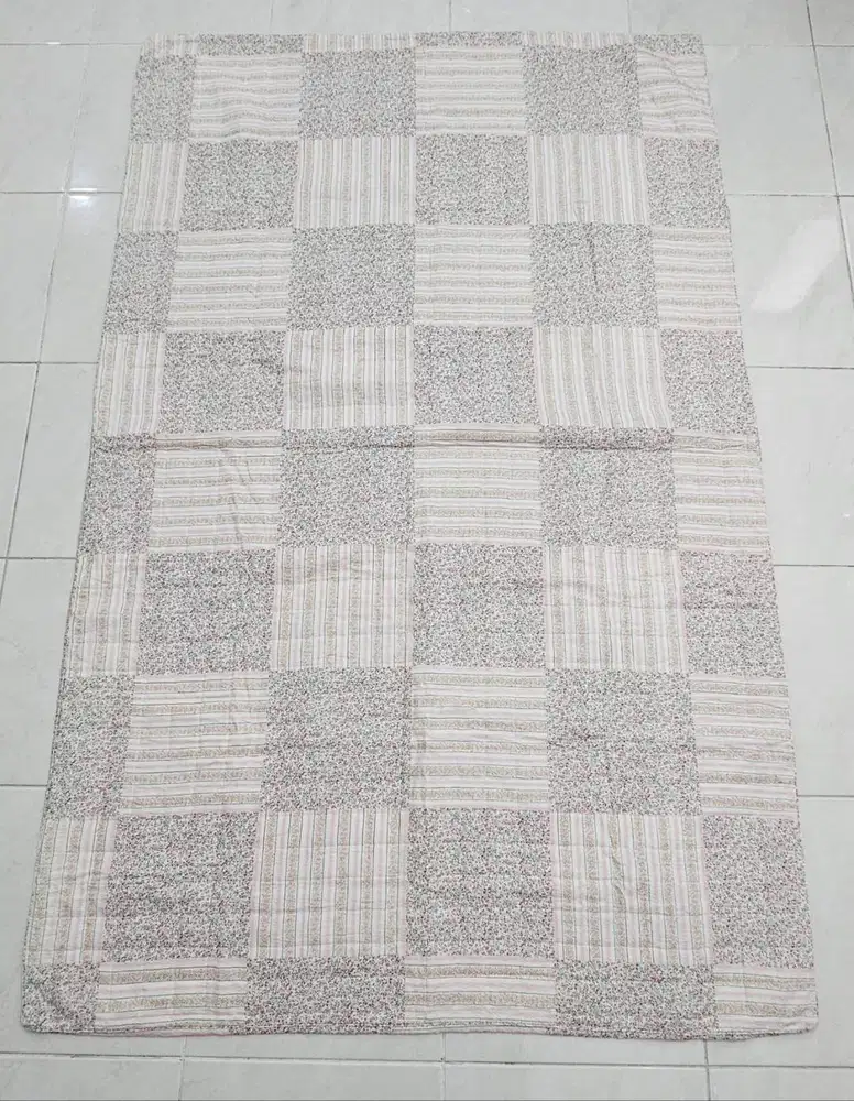 Sarung Kasur Ritsleting Hanwool 125x200 cm - Shabby Chic Soft Blue