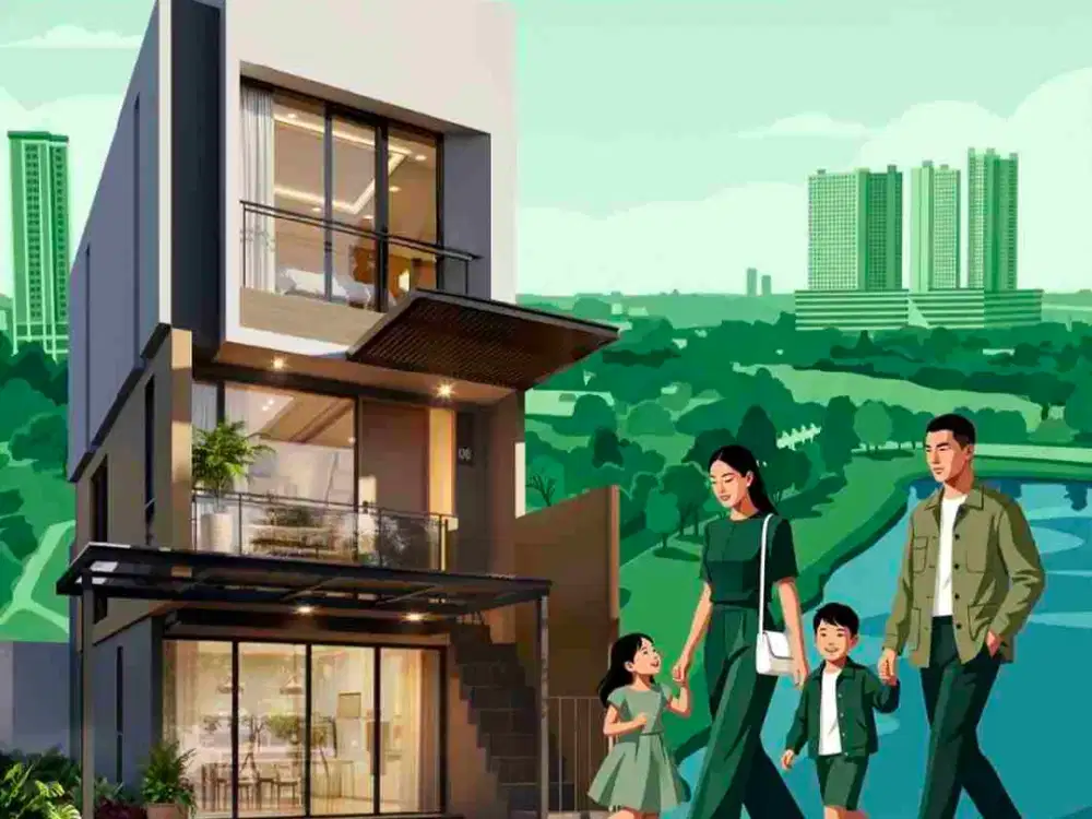 Di Jual Rumah 3lantai 3k.tdr+3k.mdi harga 700juta an Lippo cikarang Bekasi