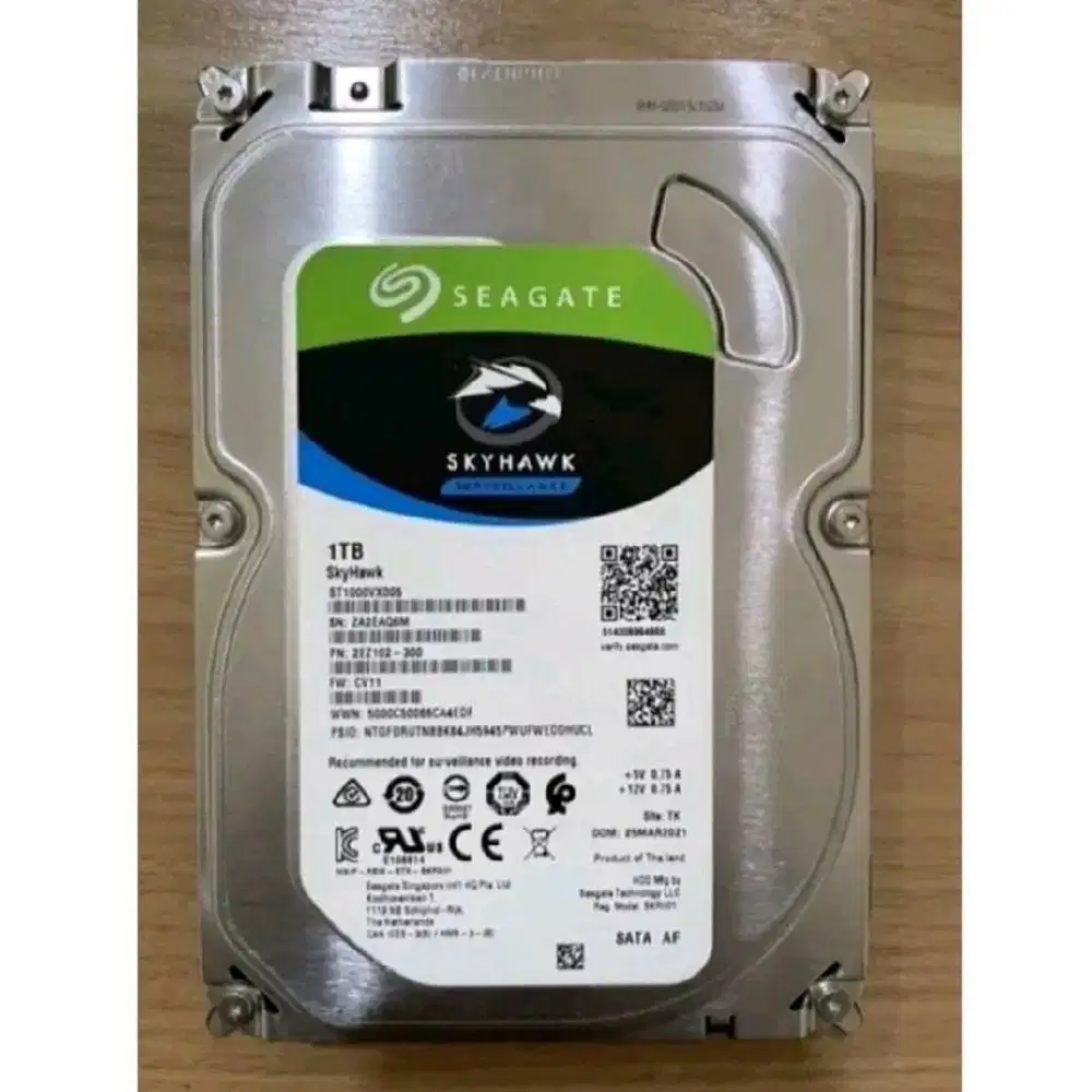 HDD 1TB Hardisk 1TB Seagate Skyhawk Internal Cctv Harddisk 1Tb PC 3.5