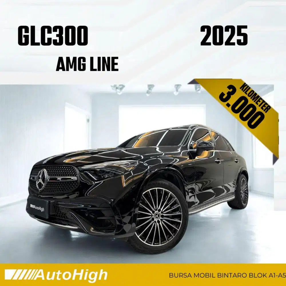 DP10% [Km3.000] GLC300 AMG 2025 Black / GLC 300 Reg 2026 #AUTOHIGH