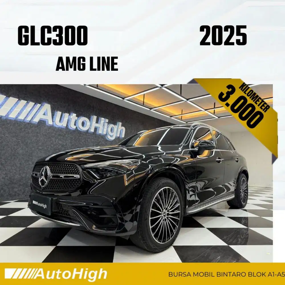 DP10% [Km3.000] GLC300 AMG 2025 Black / GLC 300 Reg 2024 #AUTOHIGH