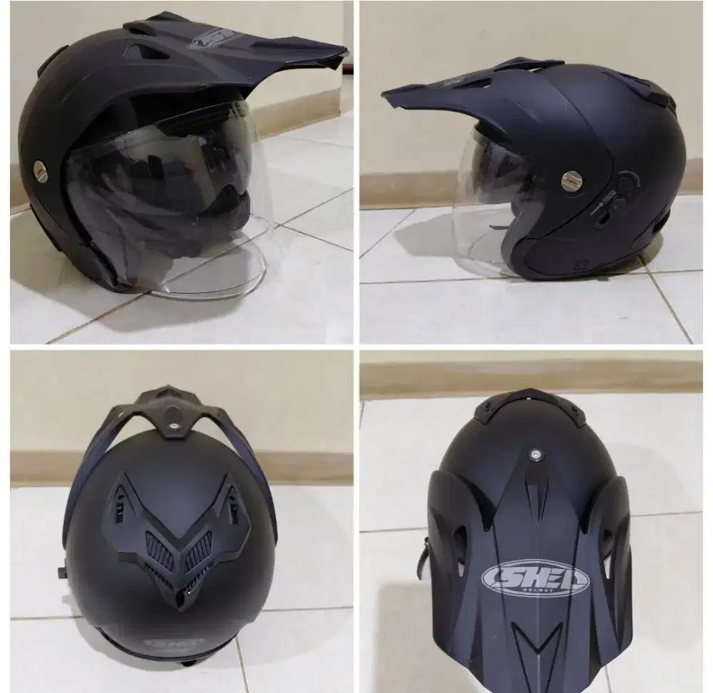 HELM SHEL ADV SOLID BLACK DOFF