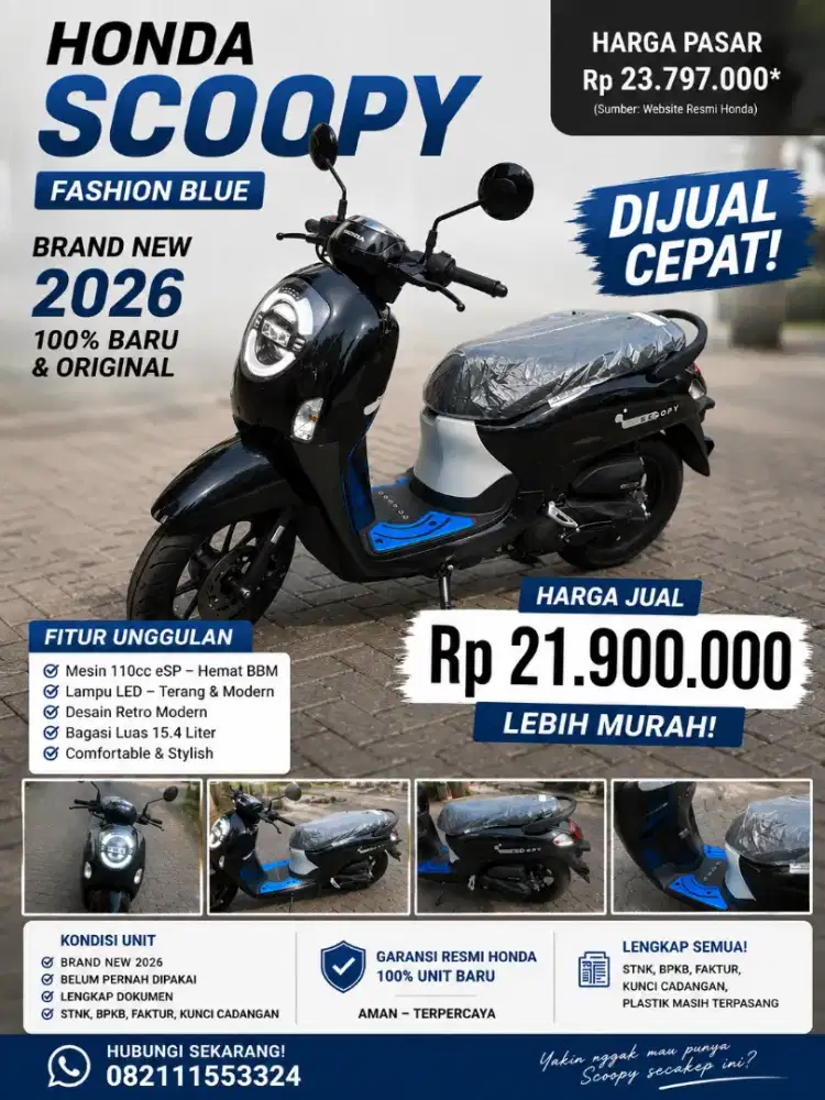 Dijual Motor Baru