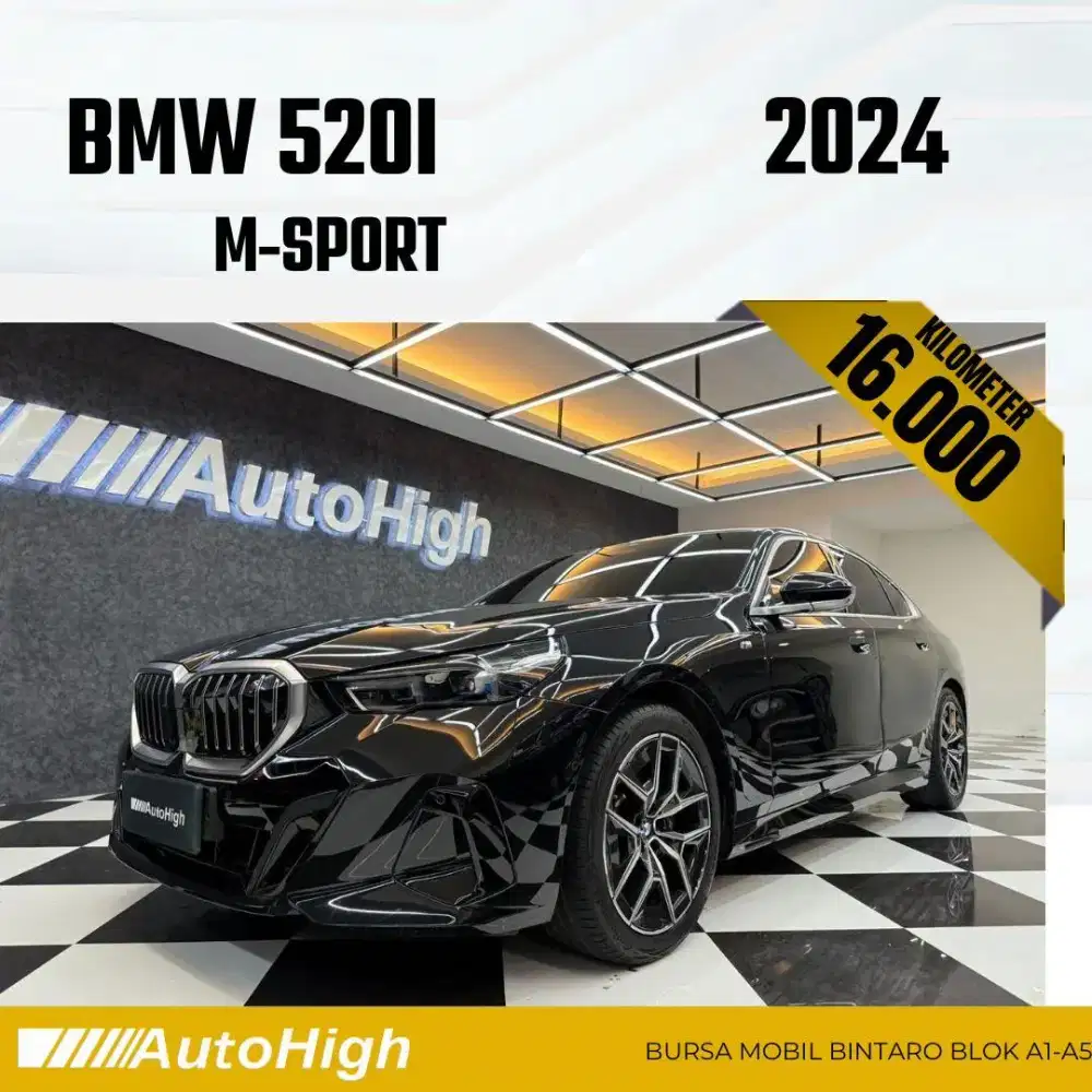 DP10% [Km16.000] 520i M-Sport 2024 Black Reg 2026 #AUTOHIGH