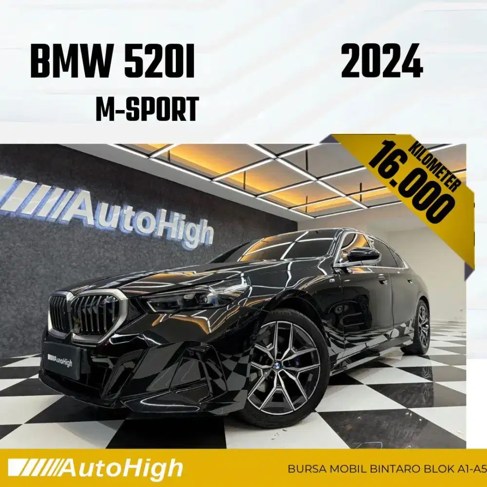 DP10% [Km16.000] 520i M-Sport 2024 Black Reg 2026 #AUTOHIGH