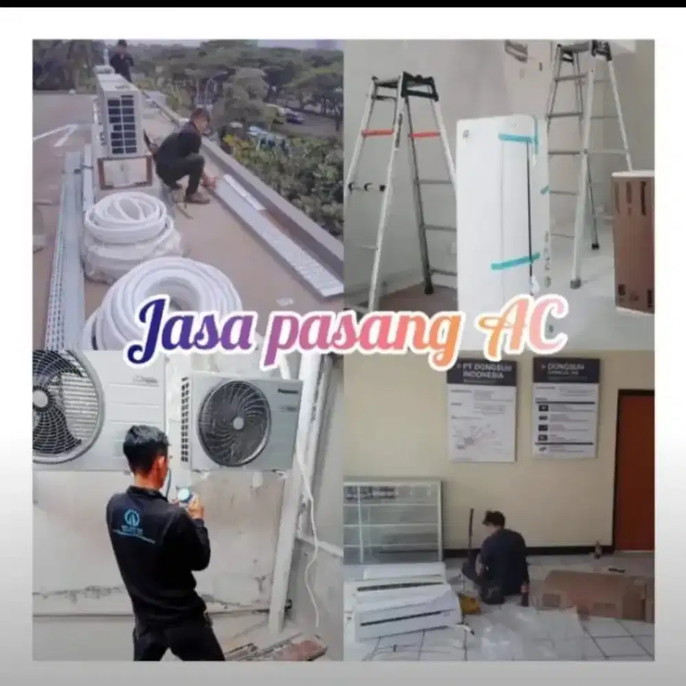 Bongkar pasang AC , service AC , CCTV, listrik