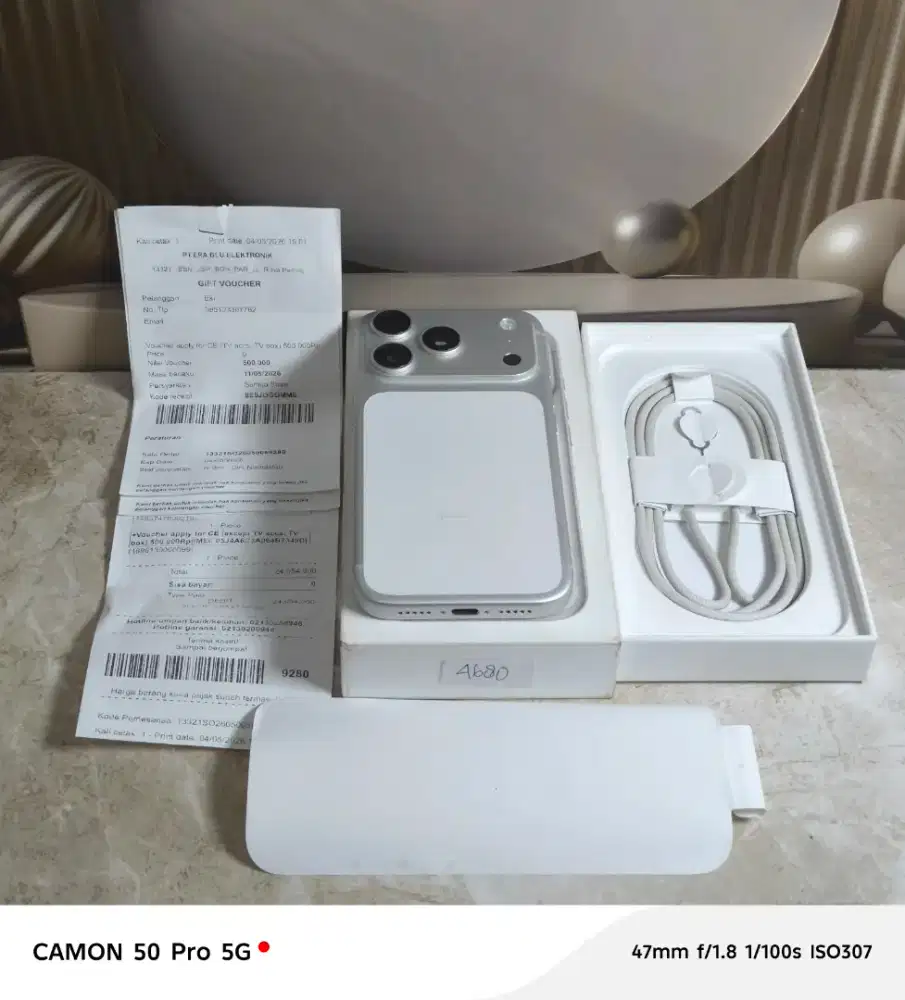 Iphone 17 pro 256gb ibox silver garansi mei 2027