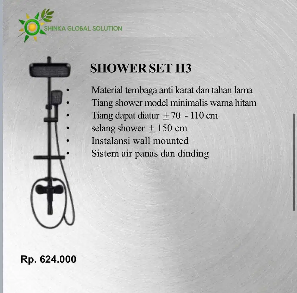 SHOWER SET H3 KAMAR MANDI