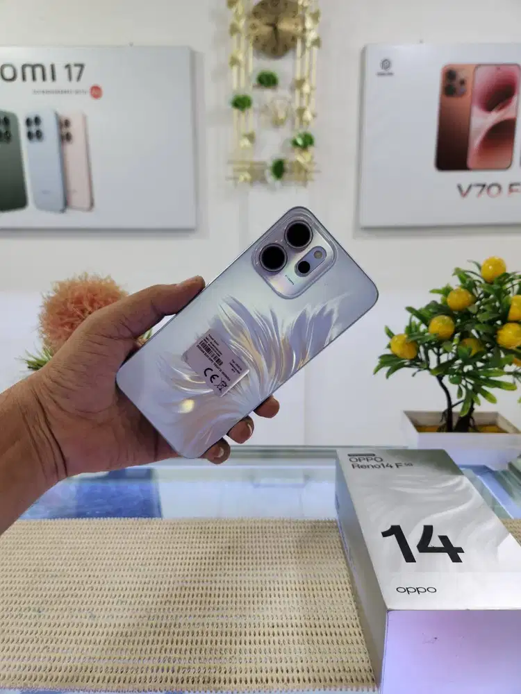 Oppo Reno 14F 5G Ram 12+12Gb/ 256Gb Fullset Mulus Ori 100% Bergaransi