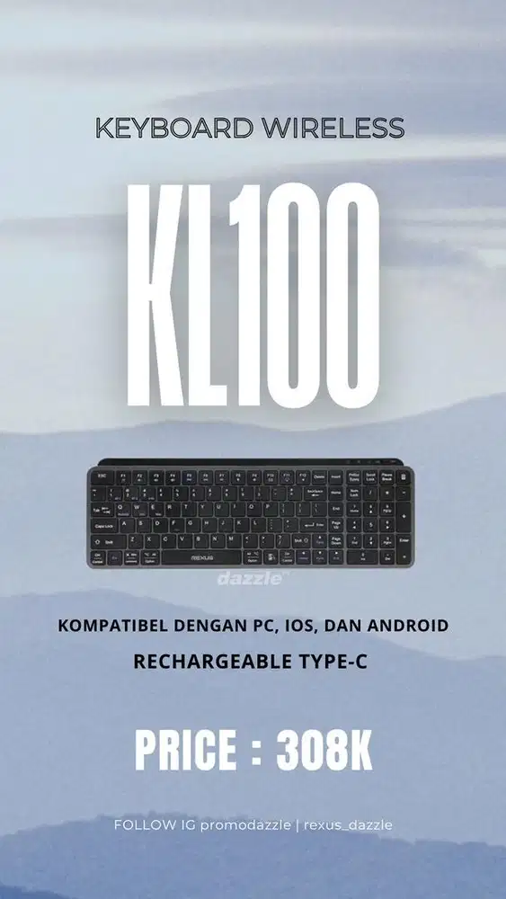 Keyboard wireless office rexus KL100