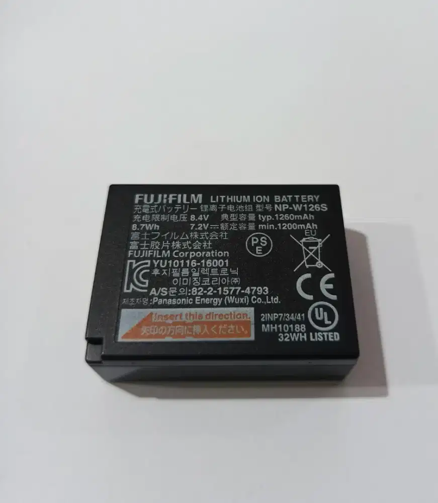 Baterai Fujifilm mirrorless NP-W126S 100% ORIGINAL