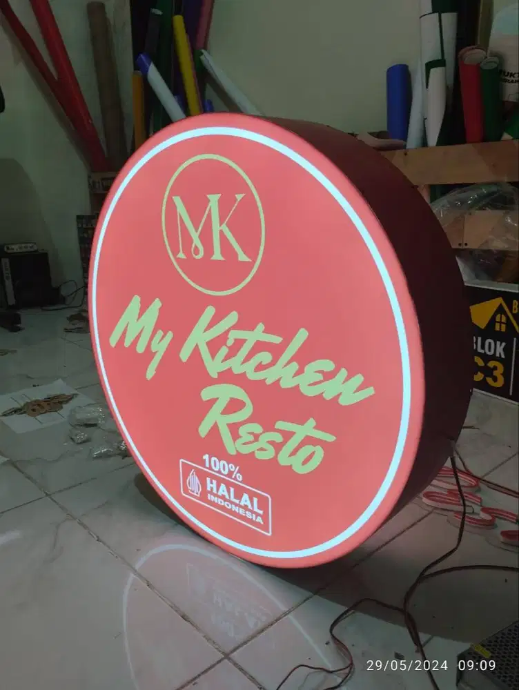 Lampu Neon Box Toko Outdoor