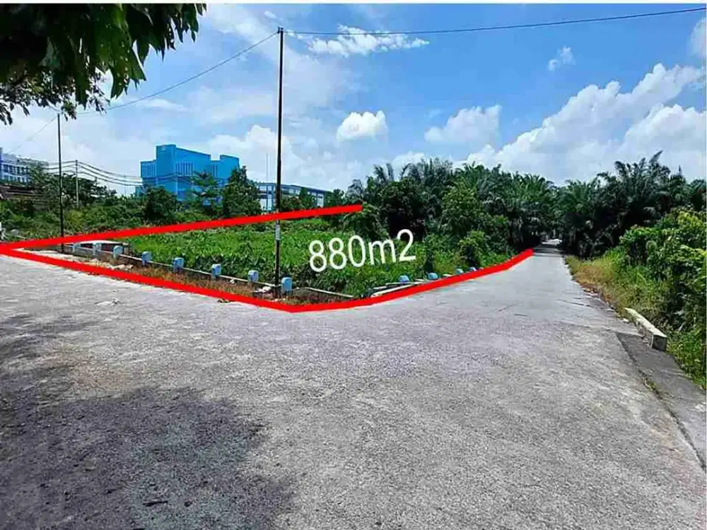 TANAH HOOK PREMIUM 880M² STRATEGIS DEKAT MALL SKA  & UNIVERSITAS